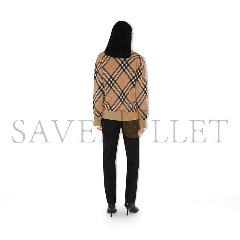 BURBERRY WOLL-MOHAIRMISCH-CARDIGAN IN CHECK 80934911 BURBERRY WOLL-MOHAIRMISCH-CARDIGAN IN CHECK 80934911